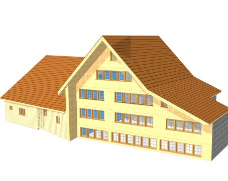 Auswertung Gebäudeaufnahmen in 3d Modell